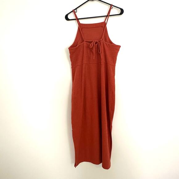 Madewell Burnt Orange Cotton Dress Jumper Size Large - Picture 12 of 15